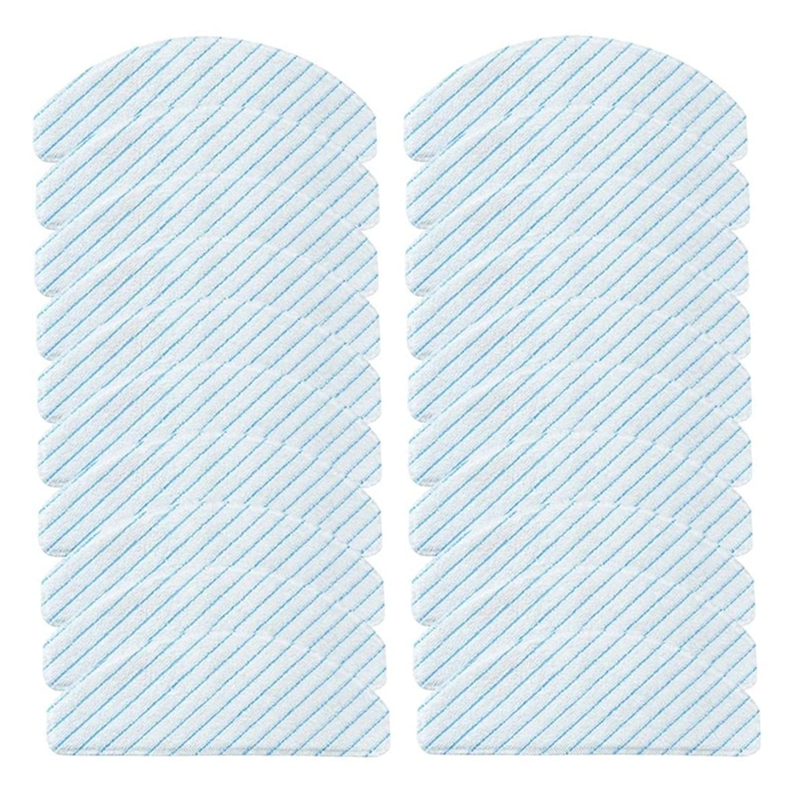 JIESITONG Heavy-Duty Cleaning Wipes for Vacuum Cleaner Parts - Compatible with Ecovacs Deebot Ozmo T8, Aivi, T8 MAX - Replacement Cleaning Cloths (White) - Perfect for Deep Cleaning Robot Vacuums & Maintenance