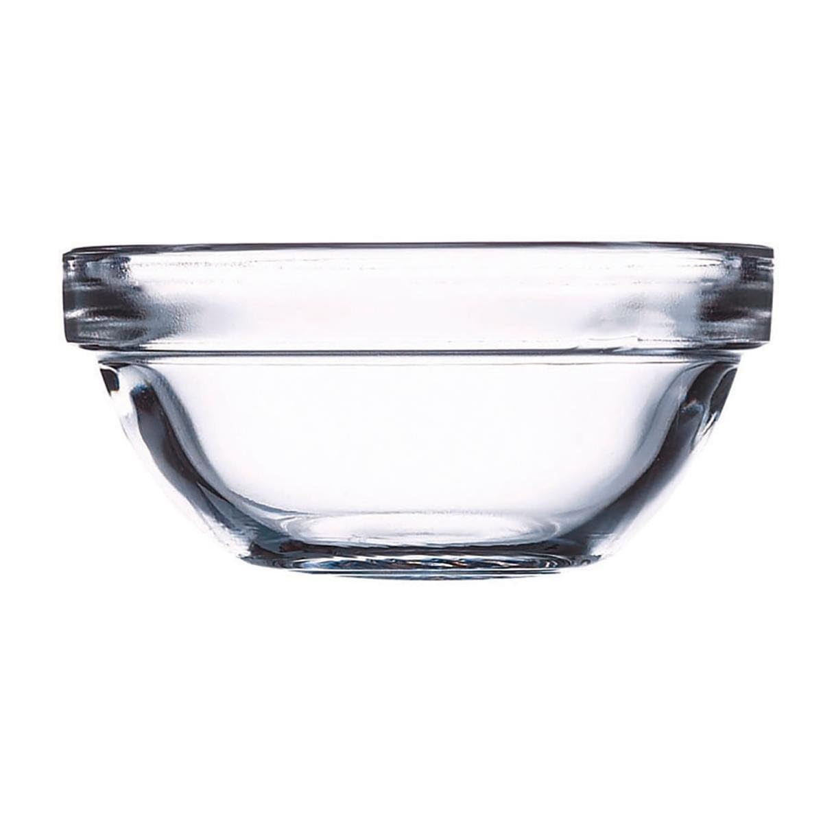 Luminarc 9201154 Transparent 8 cm Fruit Washing Bowl - Perfect for Washing Berries, Grapes & Small Fruits in Kitchen or Dining Table