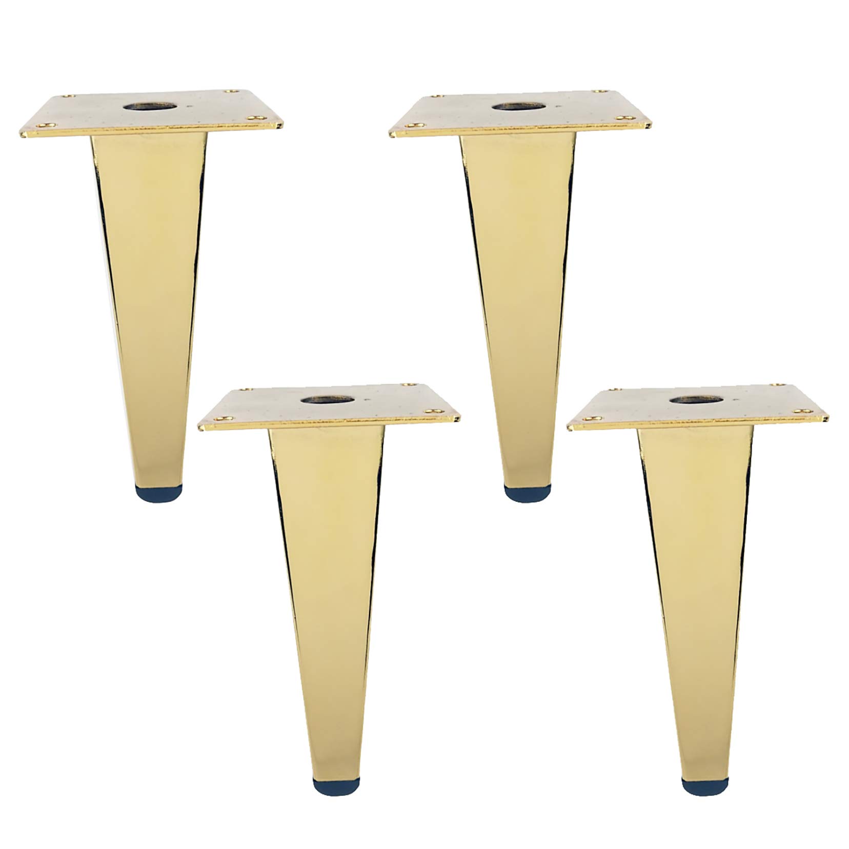4PCS Metal Furniture Replacement Legs - Gold Cabinet Table Coffee Table Feet for Sofa Couch Cupboard - Durable & Stylish Home Office Living Room Decor