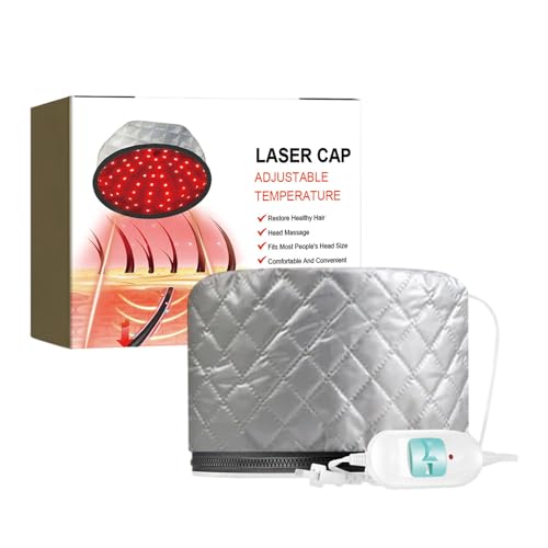 Adjustable Temperature Hair Spa Cap - 2-Mode Electric Heated Hair Conditioning Hat for Women - Natural Hair Care Treatment for Deep Conditioning & Styling - Perfect for Home Salon, Relaxation & Hair Repair