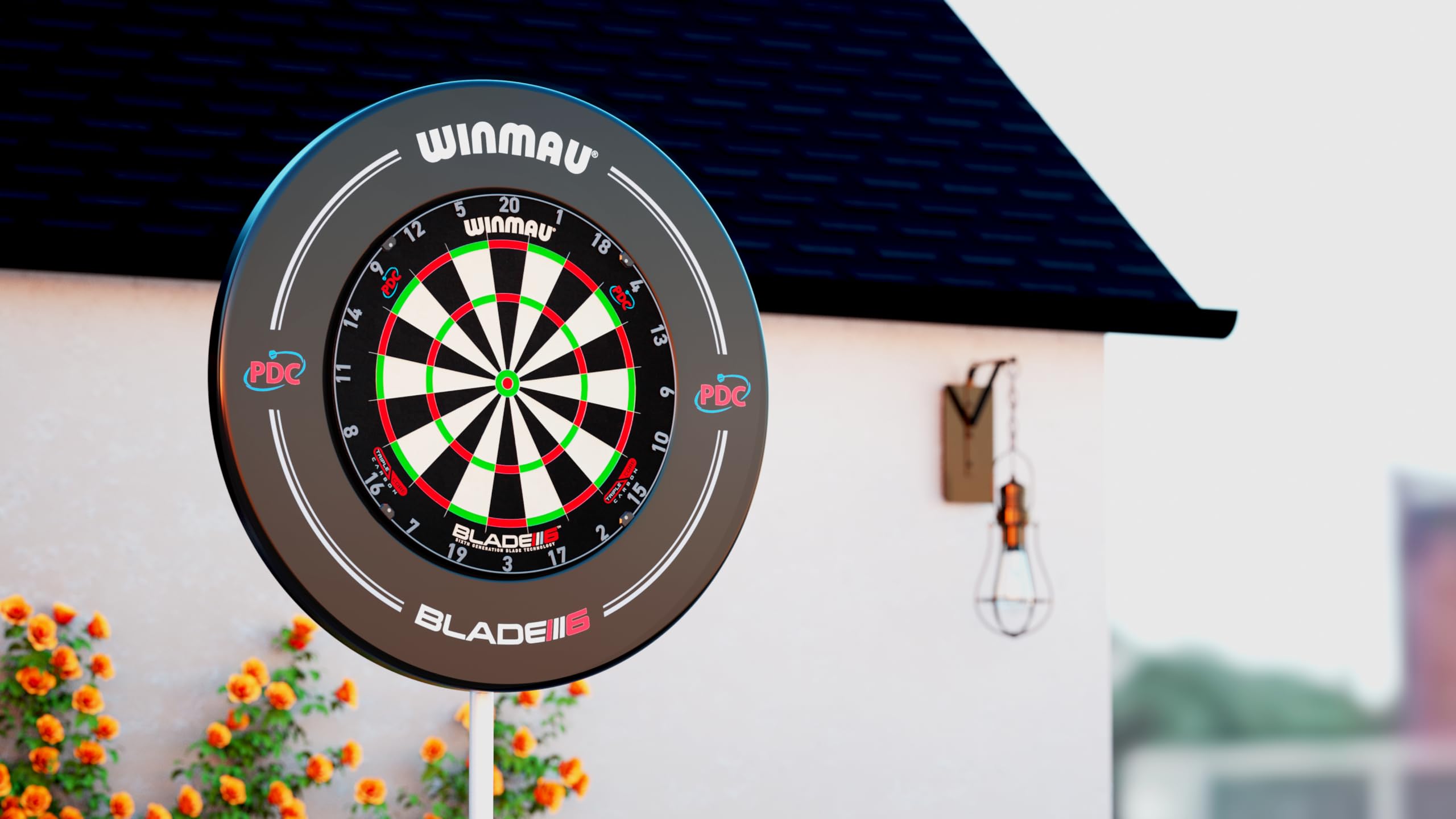 WINMAU Xtreme Dartboard Stand 2 - Portable Free Standing Dartboard Stand for Home, Bar & Game Room | Professional Darts Setup for Indoor & Outdoor Use