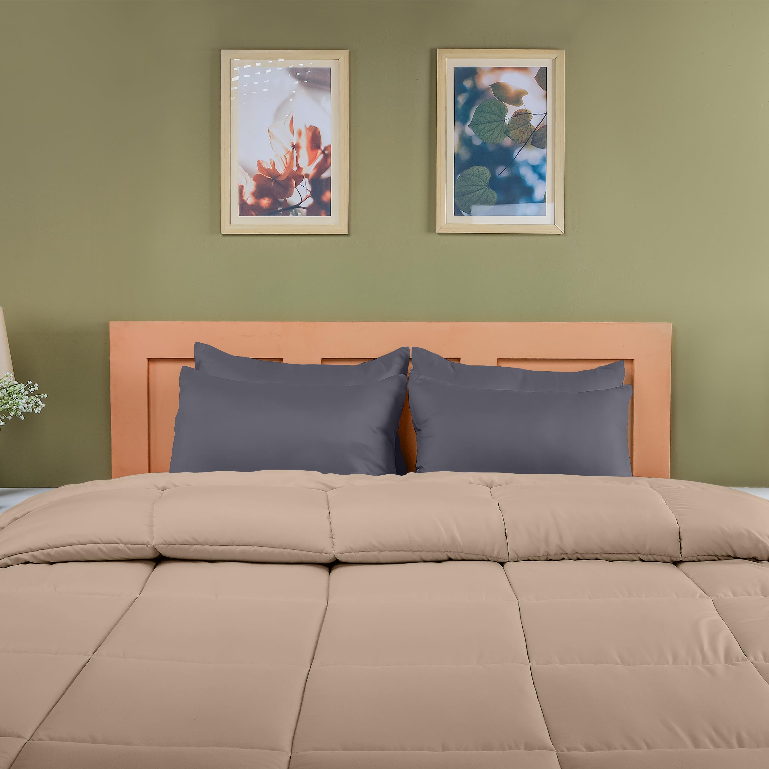 Utopia Bedding 4 Pack Standard Pillow Cases 20x30 Inches (50x75 cm) - 100% Brushed Microfiber Pillow Covers with Envelope Closure - Wrinkle, Fade & Stain Resistant - Grey - Perfect for Home, Hotel & Guest Room Use