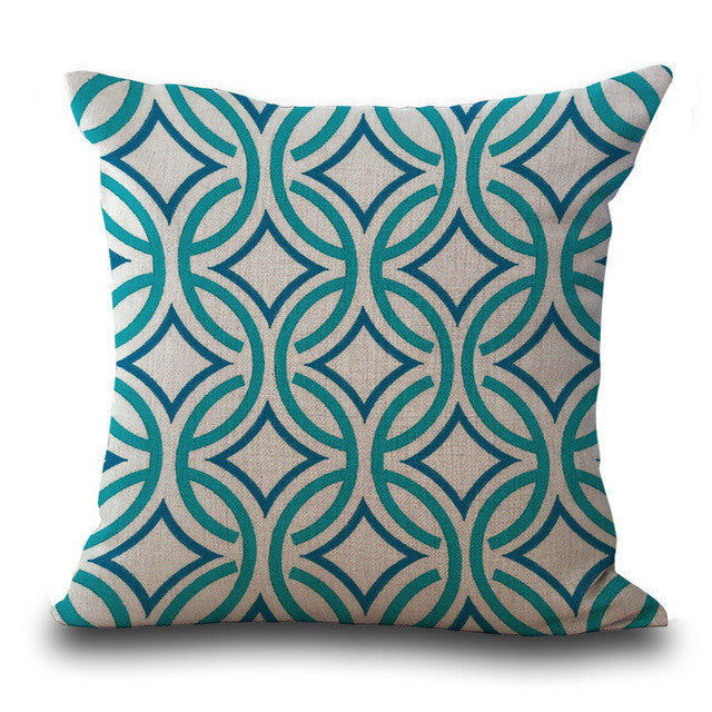 Modern Abstract Geometric Pillow Cover - Stylish Decorative Cushion Case for Living Room, Bedroom & Sofa - Home Decor Accent