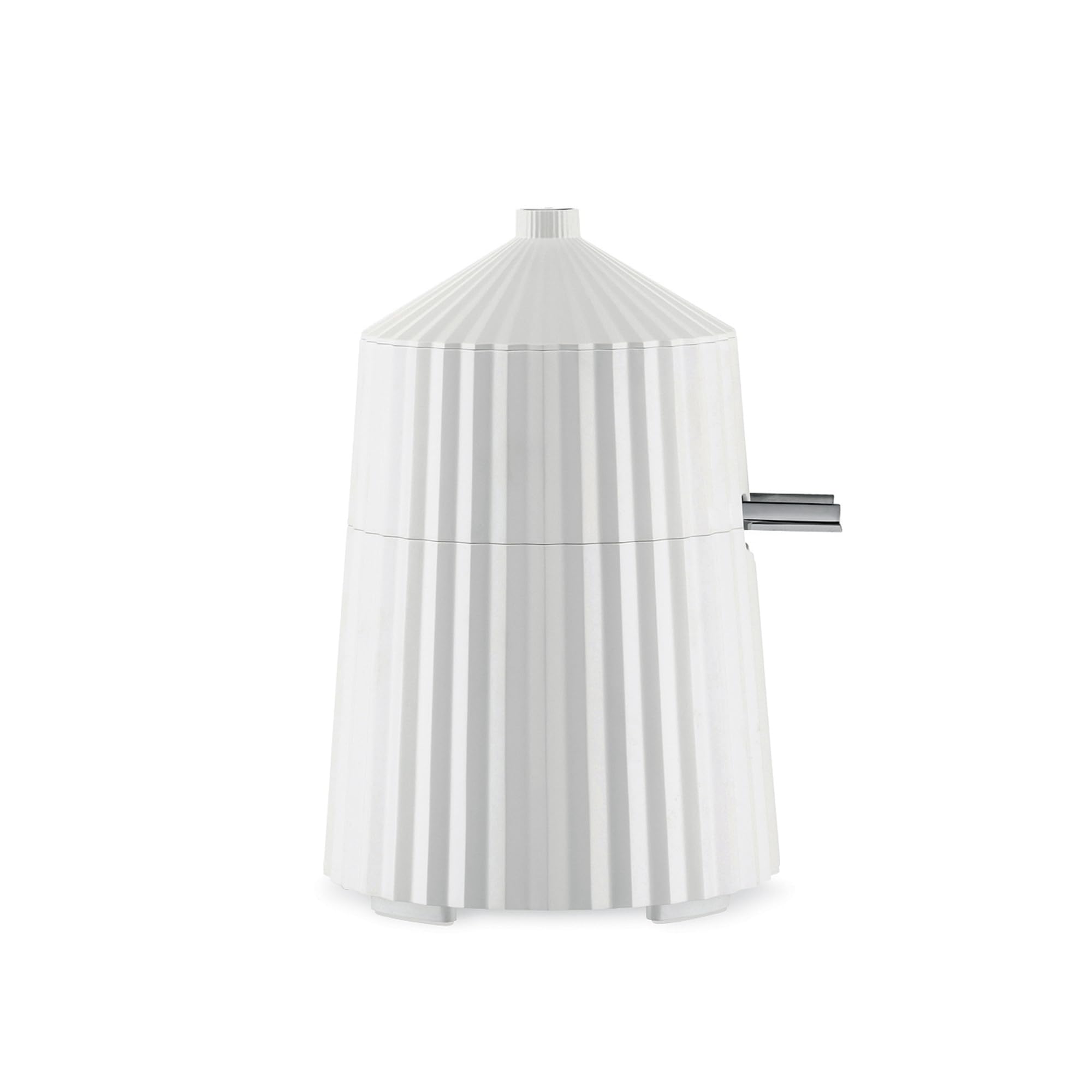 Alessi Plissé MDL07W/USA Electric Citrus Juicer - 85W White Plastic Lemon Squeezer with US Plug for Fresh Juice at Home, Bars & Restaurants