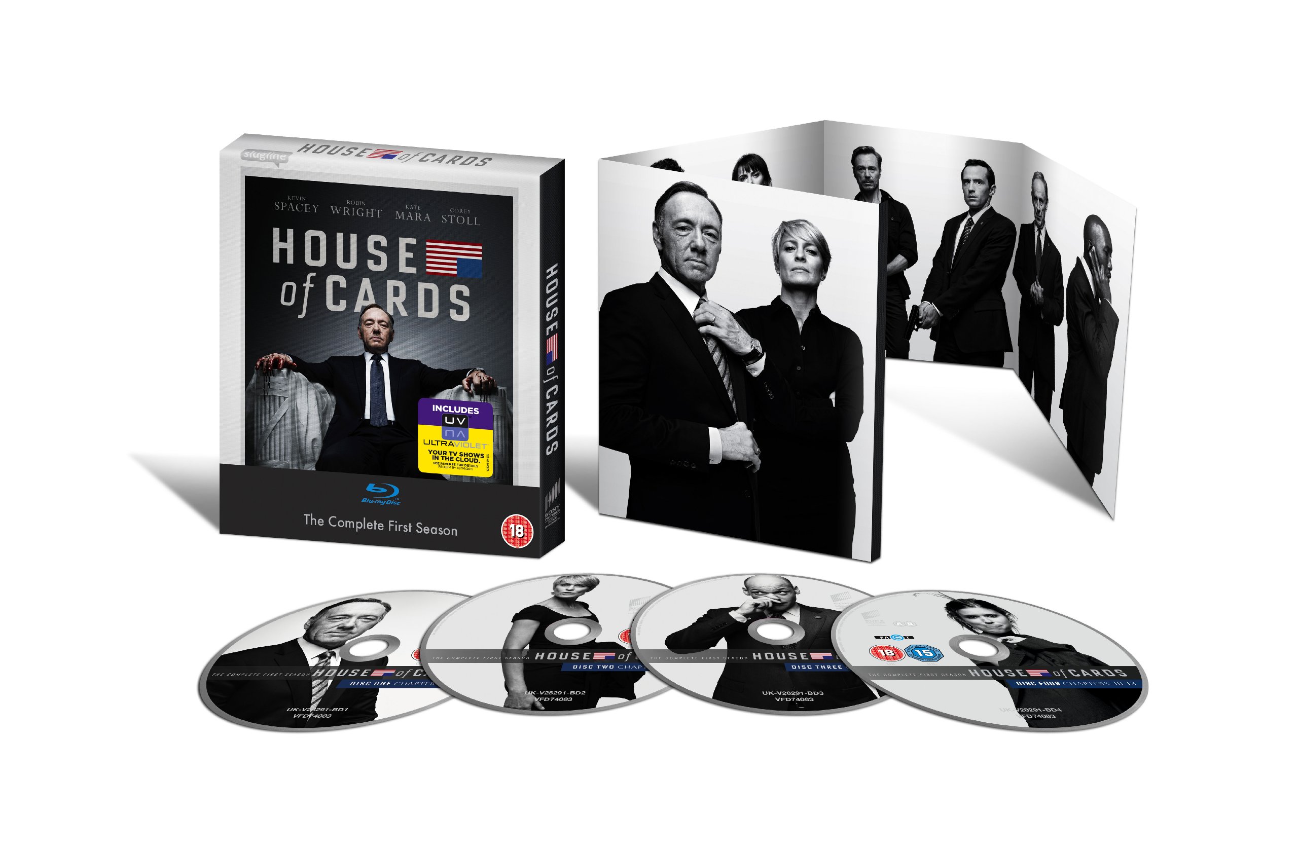 House Of Cards - Season 1 DVD with UV Digital Copy | Political Drama Series | Perfect for Home Entertainment & Gift Giving