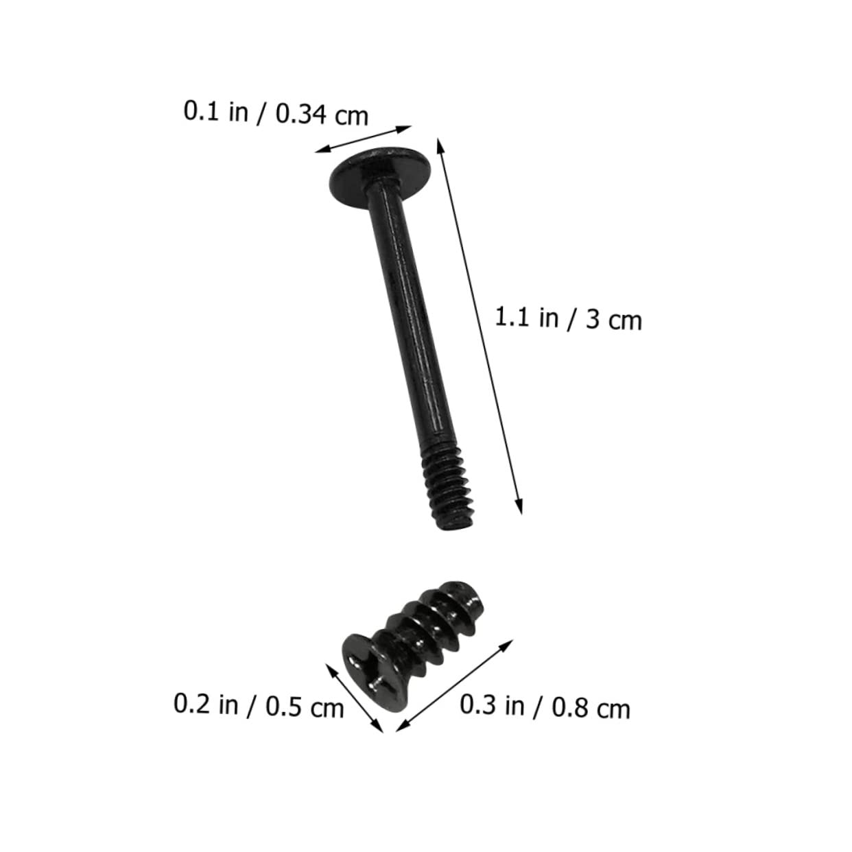 HEMOTON 50pcs Computer Case Fan Screws Set - Short Cooling Fan Mounting Screws for PC Case, Laptop Cooling & DIY Computer Build Accessories (Perfect for Gaming PC, Workstation & Home Office Setup)