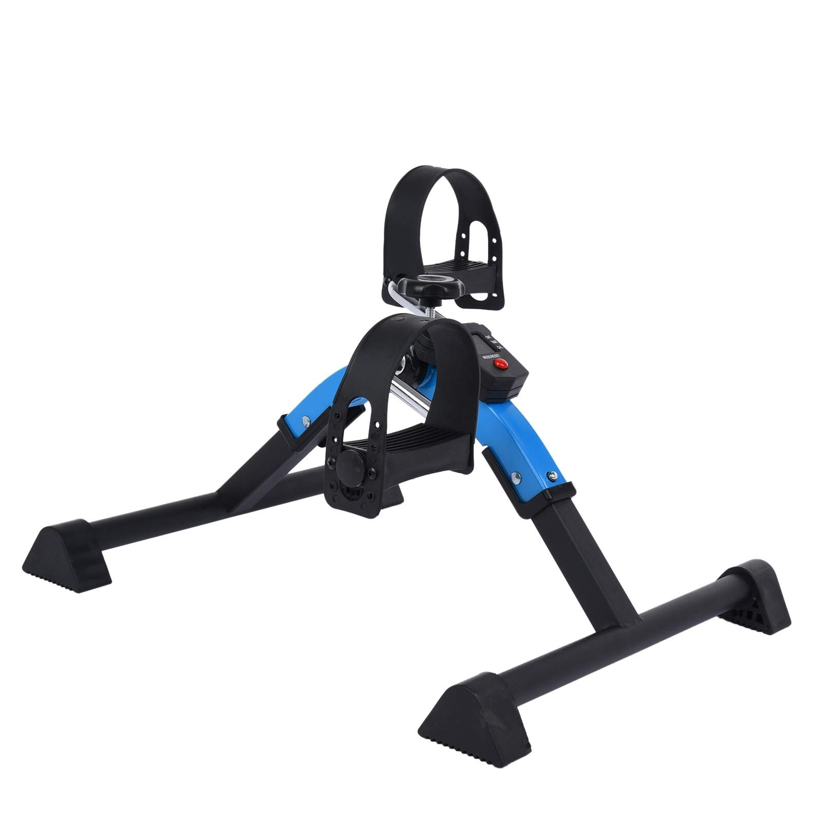 Under Desk Bike Pedal Exerciser - Portable Mini Exercise Bike with LCD Display & Adjustable Resistance, Foldable Foot Pedal Machine for Office, Home Workout & Physical Therapy - Stay Active While Sitting at Desk or Watching TV