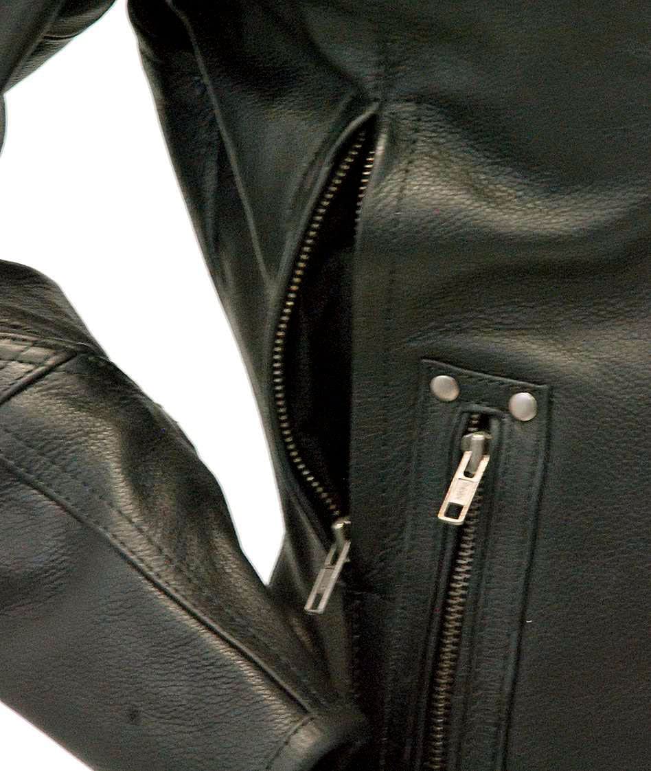 Original Black Men's Leather Jacket - Fashion Designer Jacket for Men | Stylish Outerwear for Casual Wear, Motorcycle Riding & Night Out