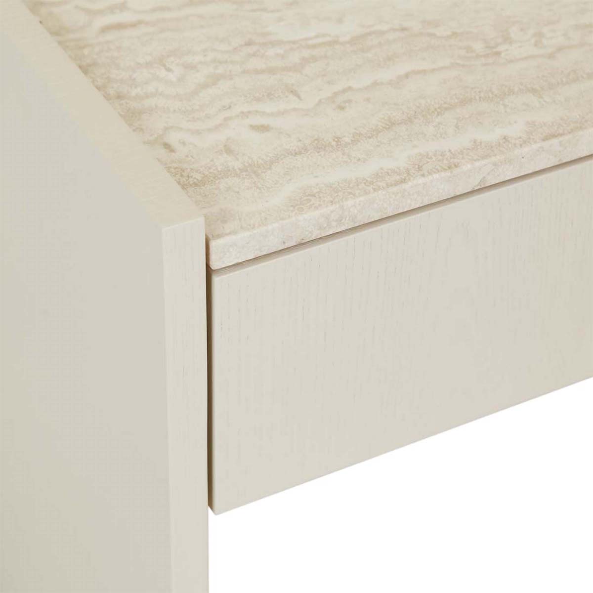 Globe West Elsie Bedside Table - Modern Nightstand with Storage Drawer for Bedroom, Living Room & Office - Stylish Wooden End Table with Shelf