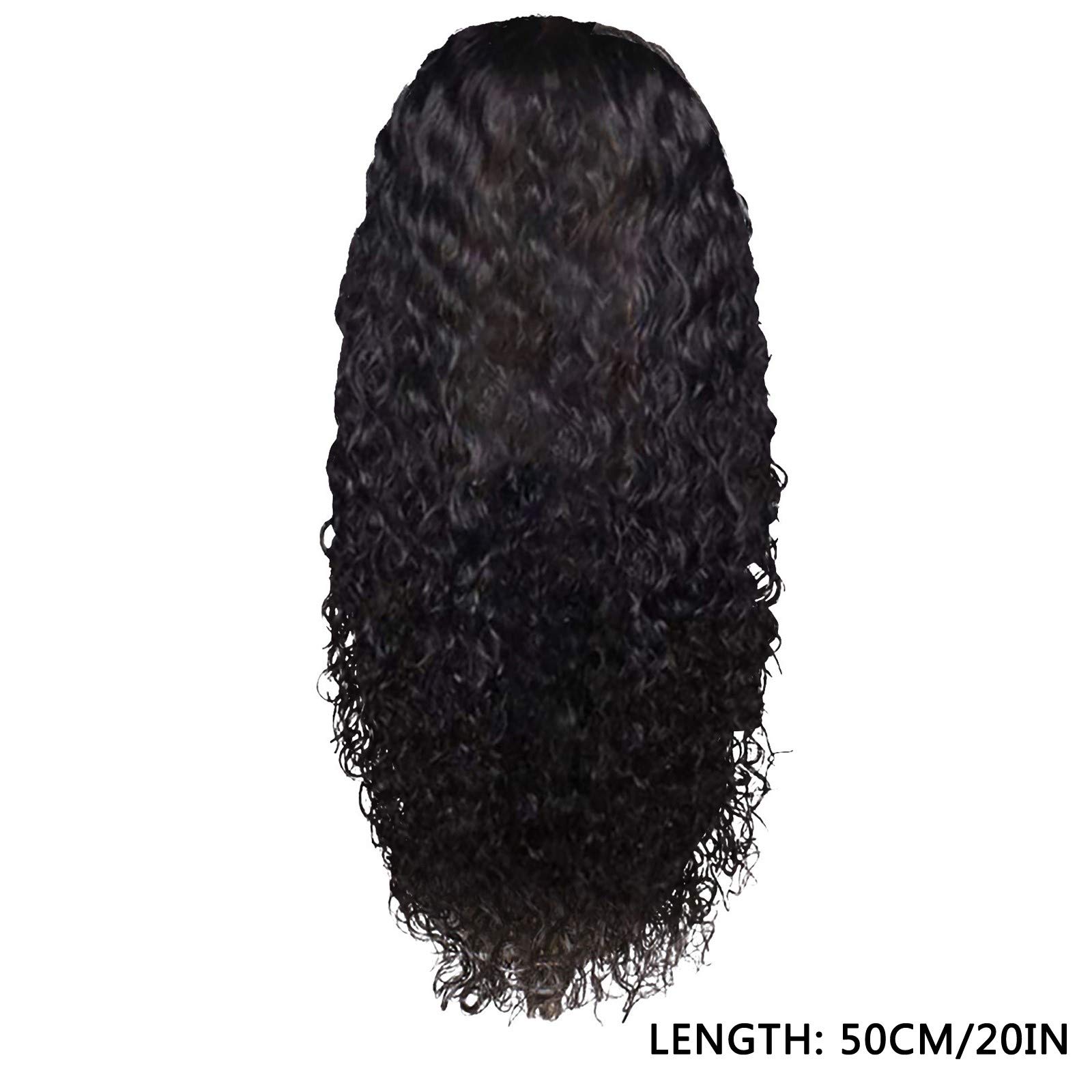 150% Density Unprocessed Brazilian Curly Human Hair Wig for Black Women - Water Wave Lace Front Glueless Wavy Lace Frontal Wig with Baby Hair & Pre-Plucked Hairline (6 Natural Colors) | Perfect for Daily Wear, Cosplay, and Special Occasions