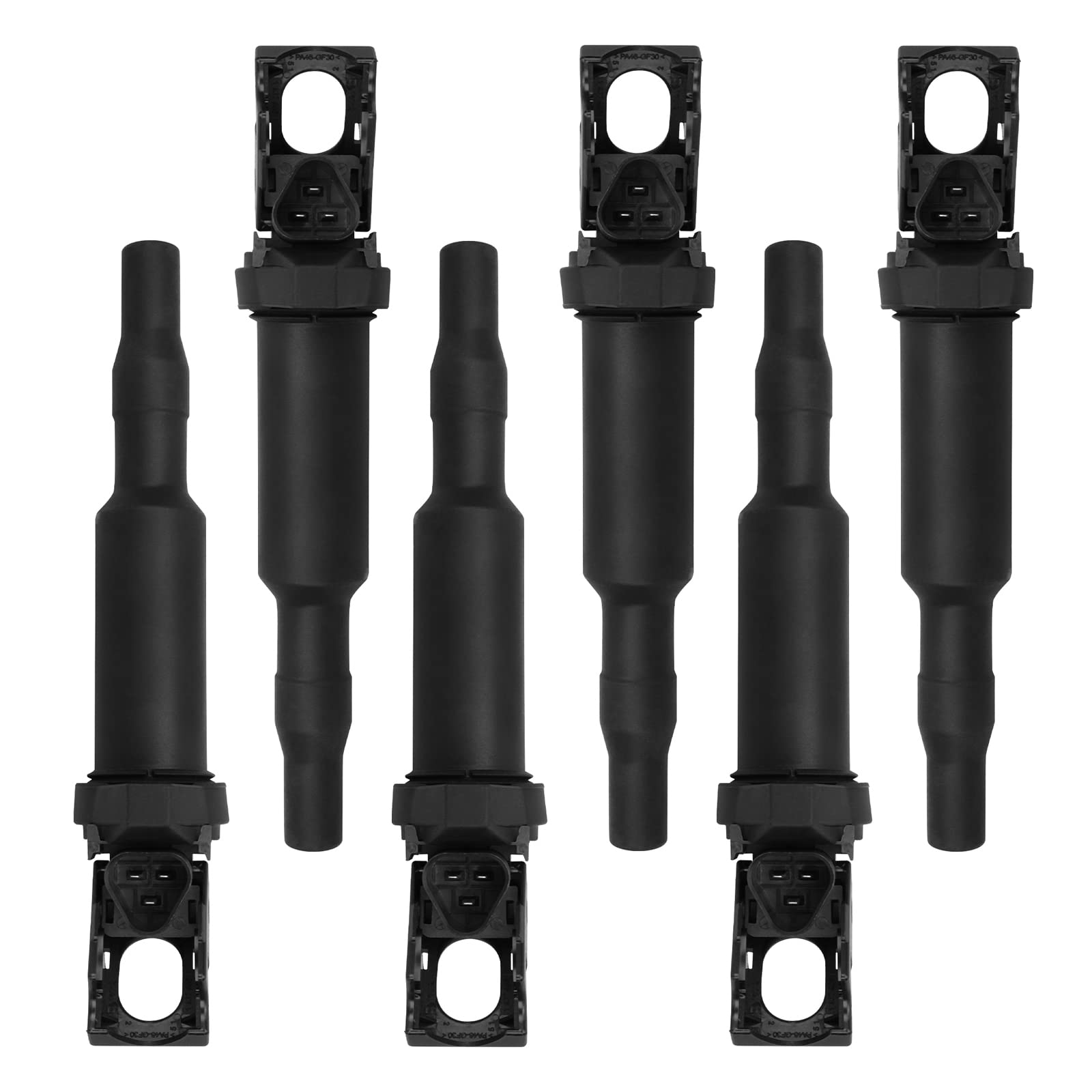 DRIVESTAR 6-Piece Ignition Coil Pack Set - Compatible with BMW 128i (2008-2013), 135i (2008-2010), 320i (2003-2005), 325i (2003-2006) - Replaces OEM# 12137594937 & 12137562744 - Perfect for Engine Performance & Tune-Up Maintenance