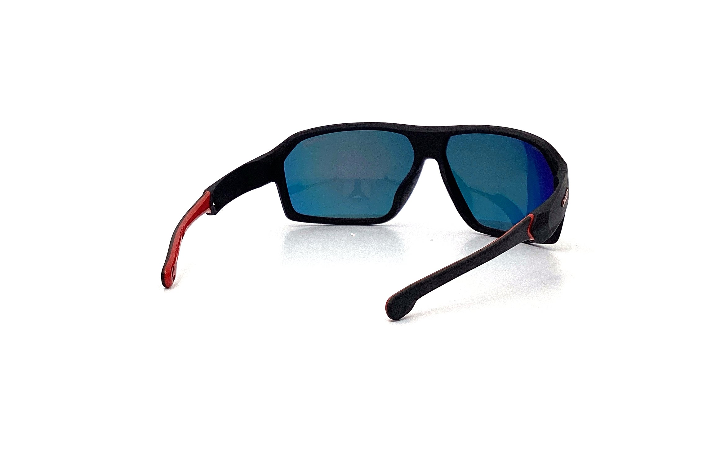 Carrera 020/S Sunglasses - Black Red Aviator Style for Men & Women - Perfect for Driving, Outdoor Sports & Fashion Accessories