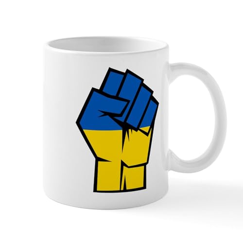White - Stand With Ukraine Mugs