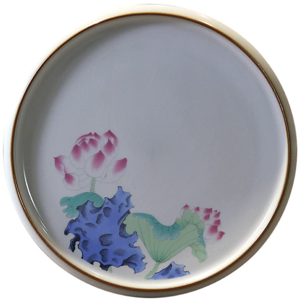 16cm Retro Ru Kiln Ceramic Fruit Plate - Kung Fu Tea Set Accessory, Tea Tray for Tea Ceremony | Perfect for Chinese Tea Culture, Home Decor & Gift Giving