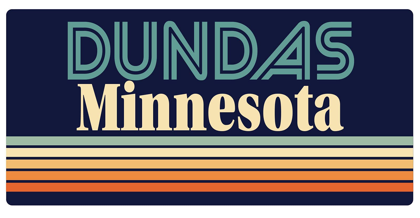 Vintage Dundas Minnesota 5 x 2.5 Inch Refrigerator Magnet - Retro Souvenir Fridge Decor for Home, Office & Travel Memories (Perfect for Collectors & Gift Giving)
