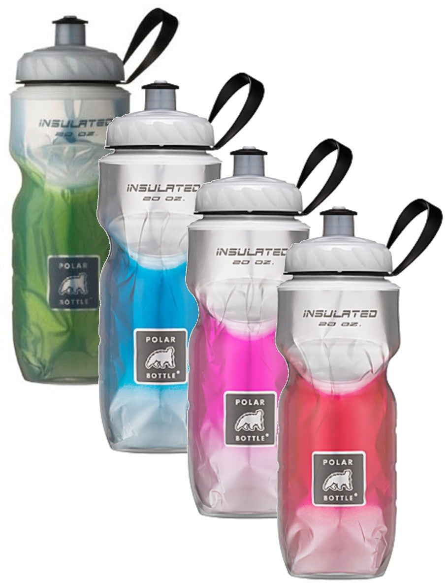 Polar Bottle Fade 20oz (591mL) Insulated Water Bottle - Leak Proof, BPA Free, Durable Cycling & Sports Bottle for Running, Hiking, Gym & Outdoor Activities