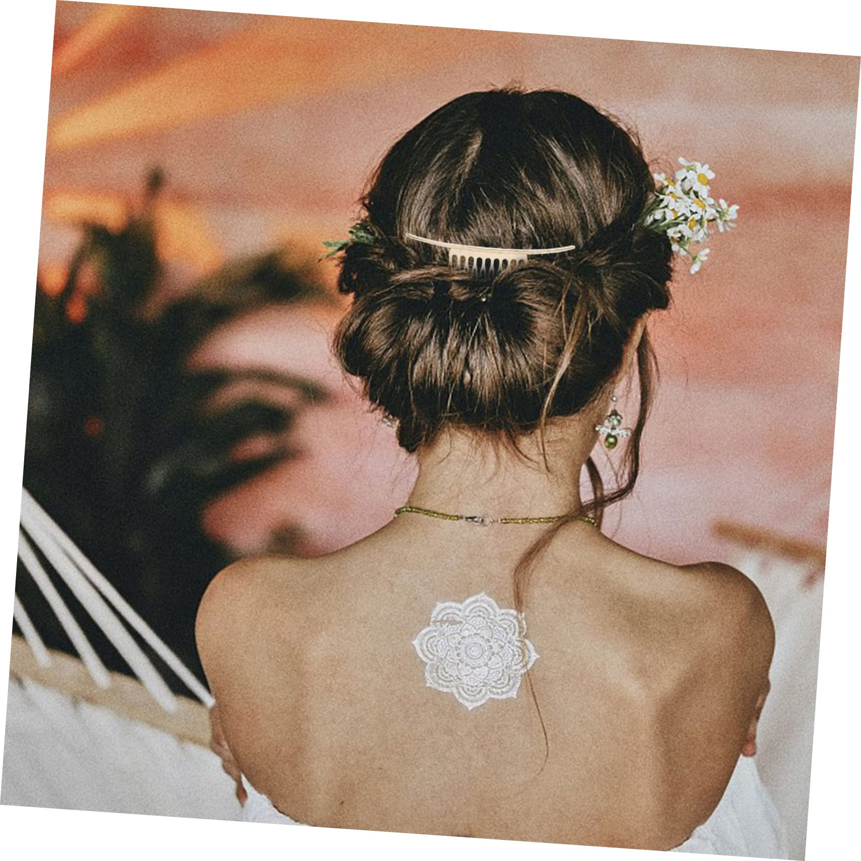 Minkissy Slide Hair Clips for Women - 2 Pack Elegant Hair Side Combs with 10 Sturdy Teeth for Daily Use, Weddings & Special Occasions | Perfect for Updos, Half-Up Styles & Formal Events