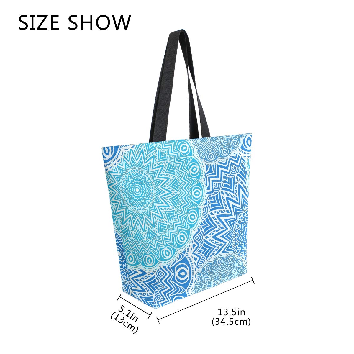 SUABO Reusable Tote Bag for Women - Eco-Friendly Canvas Grocery Shopping Bag - Perfect for Groceries, Beach, Travel & Outdoor Activities