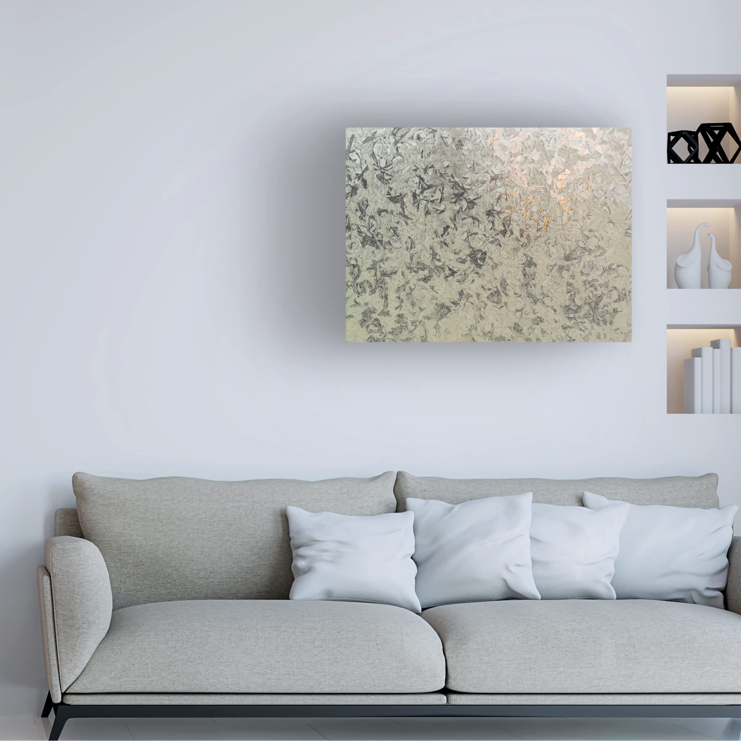 Frosty I' Canvas Wall Art by Eva Bane - Handmade Winter Landscape Painting - Perfect for Living Room, Bedroom & Office Decor