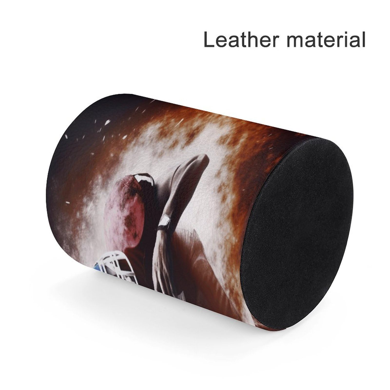 Premium Leather Pen Holder with American & Football Print - Stylish Desk Organizer & Pen Cup for Office, Home, or School - Perfect Desk Accessory for Football Fans & Professionals