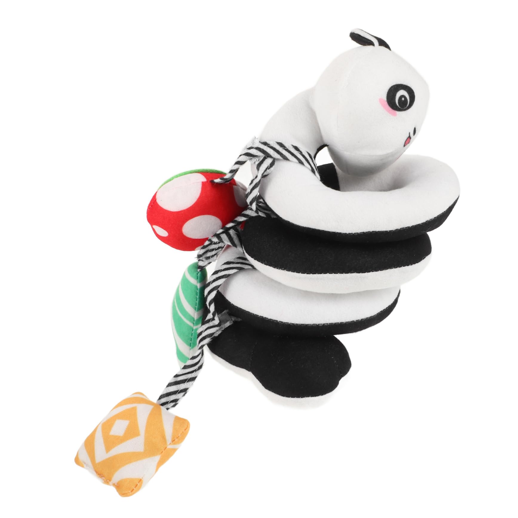 Gogogmee Baby Crib Wrap Toys & Car Seat Hanging Rattles - Soft Plush Infant Developmental Toys for Newborns (Nursery, Stroller & Travel Use)