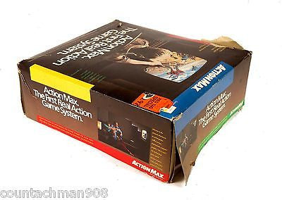 Action Max Game System Complete in Box with Sealed Sonic Fury Game Cartridge - Classic 80s Light Gun Video Game Console for Retro Gaming Enthusiasts - Perfect for Home Entertainment and Collector's Display