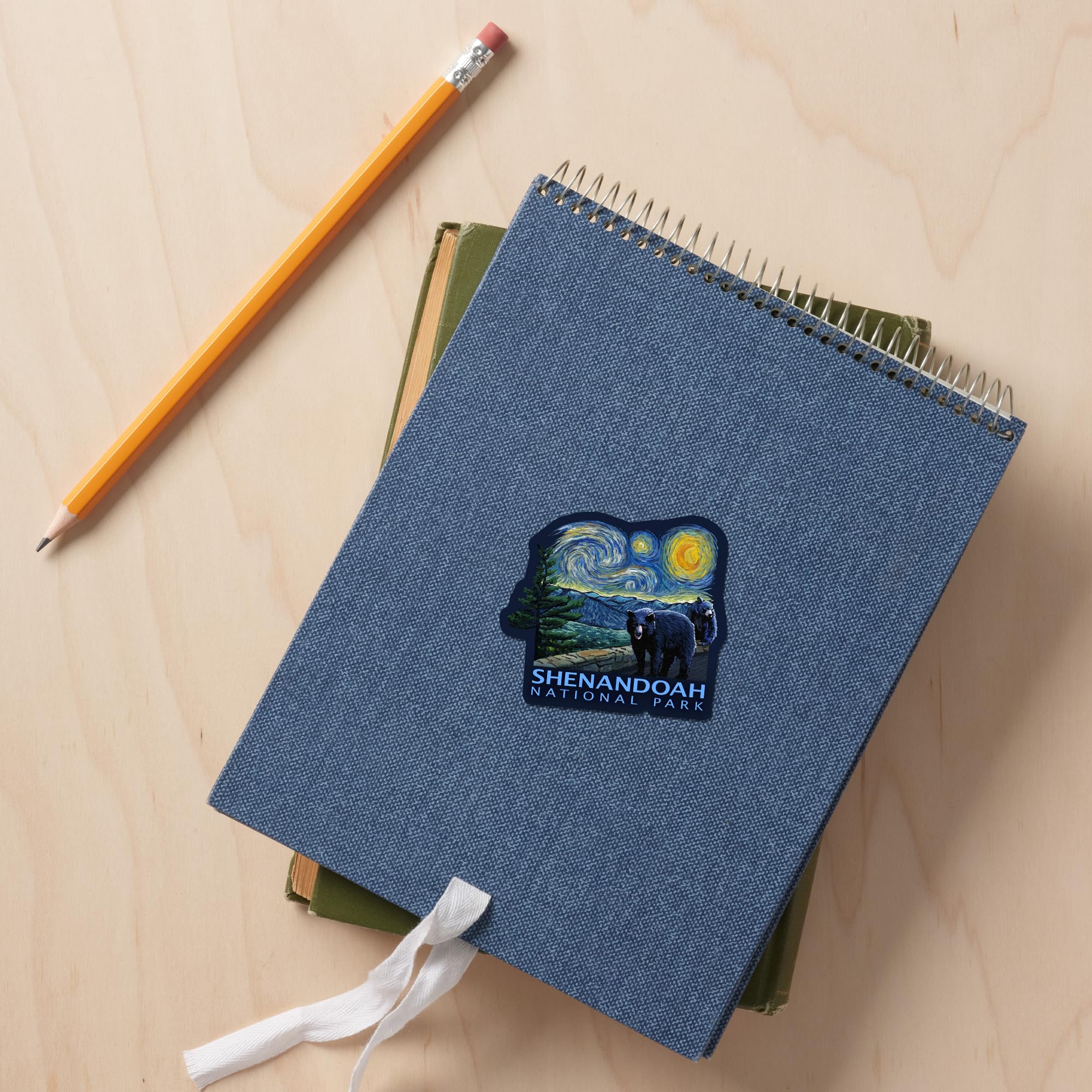 Waterproof Die Cut Vinyl Stickers - Shenandoah National Park Virginia Starry Night Series (1-3 Inch) - Decals for Cars, Water Bottles, Laptops, Coolers - Perfect for Outdoor Adventures, Travel Gear & Personalizing Devices