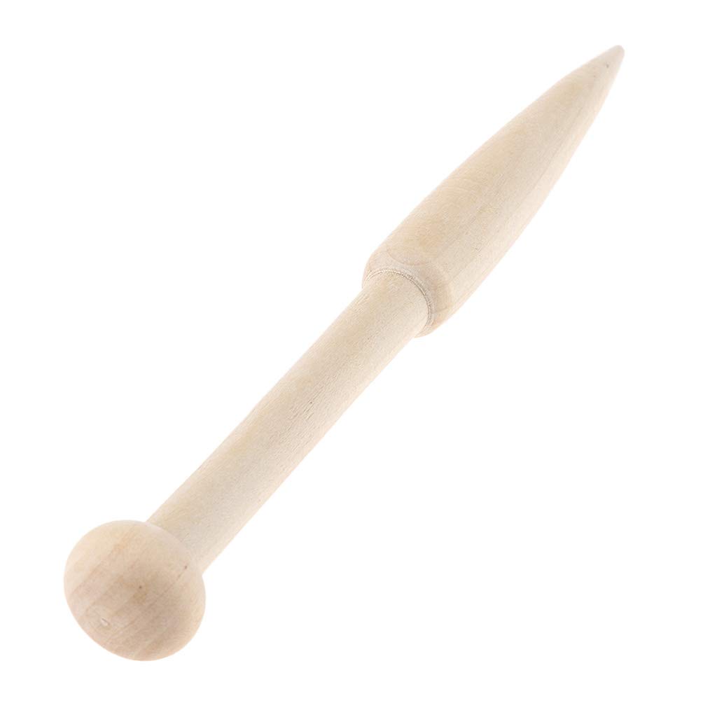 2 Pack DIY Craft Weaving Tools - Beech Wood Woven Sweater & Scarf Tapestry Bobbin with Single Head - Solid Eucalyptus Wool Short Rod for Knitting, Crochet, and Home Decor Projects - Perfect for Handmade Gifts and Cozy Winter Accessories