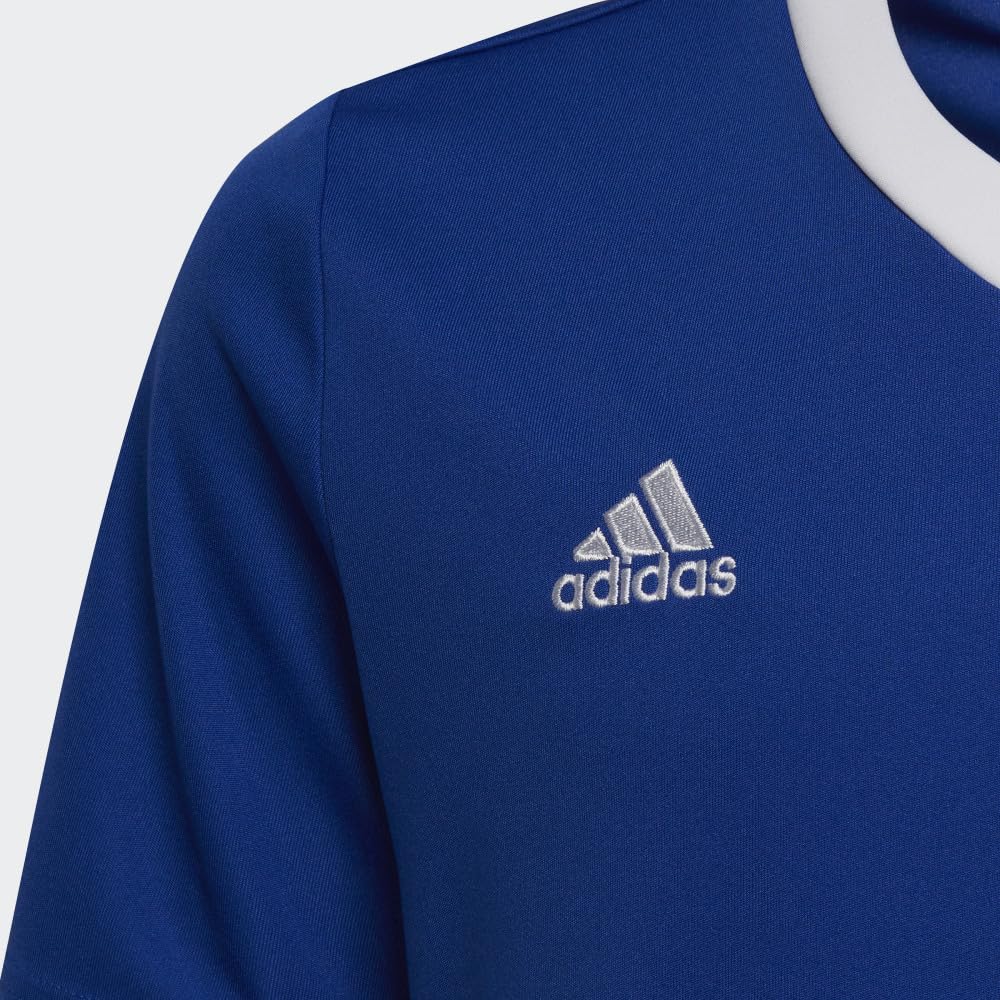 adidas Kids' Entrada 22 Soccer Jersey - Youth Football Shirt for Boys & Girls - Lightweight Breathable Performance Tee for Training & Match Play