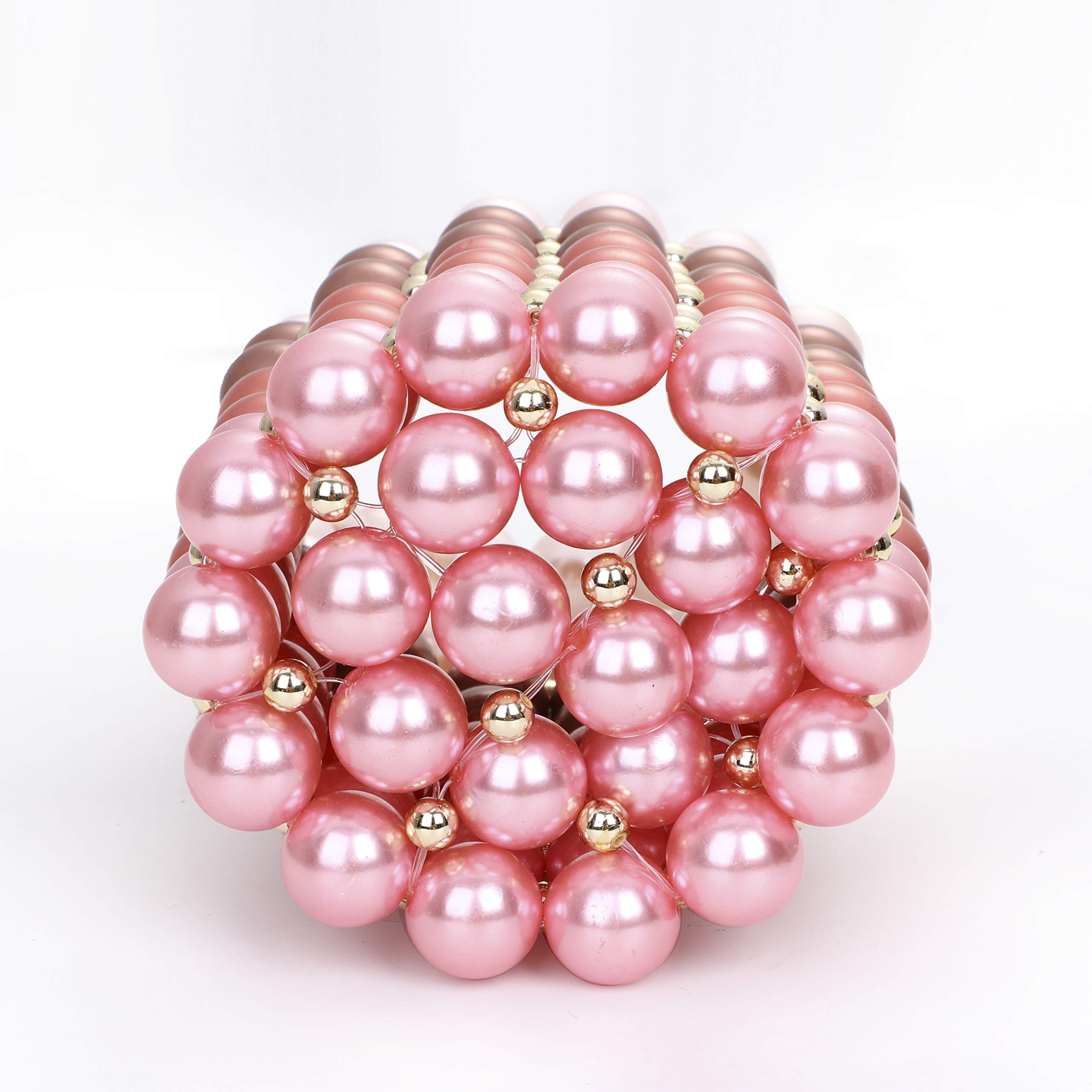 YUSHINY Women's Beaded Pearl Evening Clutch Handbag - Handmade Wedding Party Purse with Dust Bag | Elegant Accessory for Bridal Shower, Prom & Formal Events