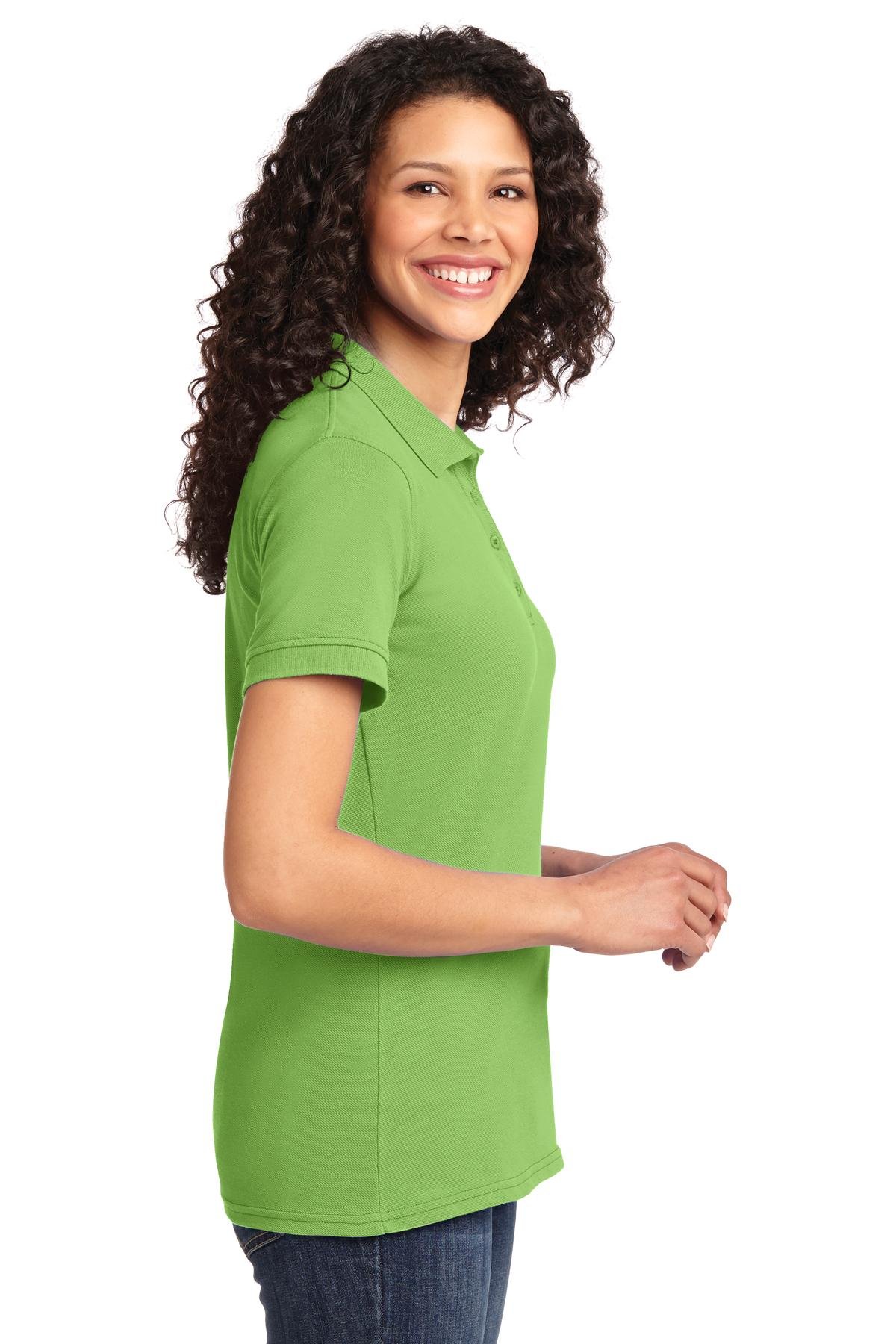 Port & Company Ladies Core Blend Pique Polo Shirt - Comfortable Women's Golf Polo Top for Casual & Work (Style LKP155) | Perfect for Office, Golfing & Everyday Wear