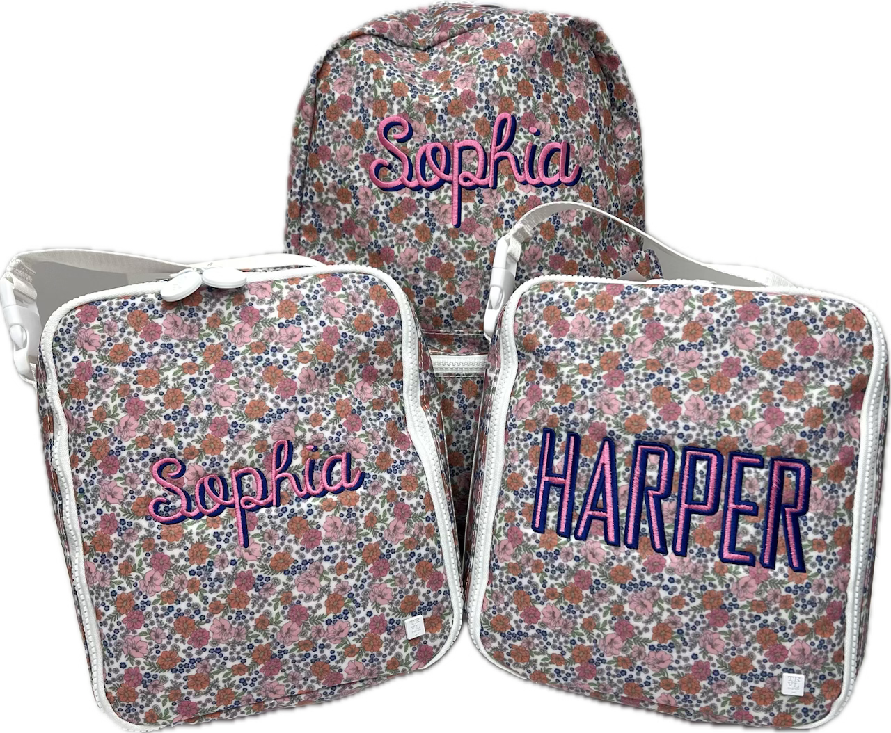 TRVL Design Floral Pink Insulated Lunch Box for Women & Kids - Perfect for School, Work, Picnics & Outdoor Activities