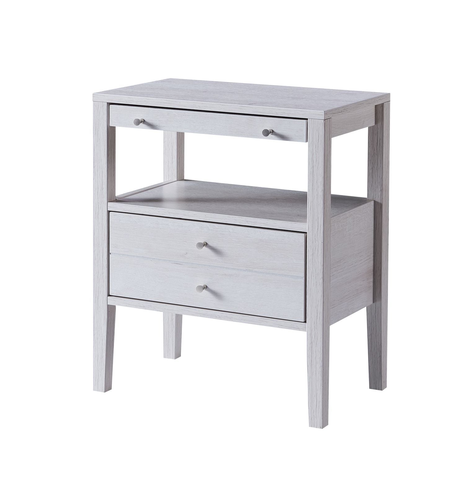 Stylish White Oak Accent Table - Perfect for Living Room, Bedroom, or Entryway Decor