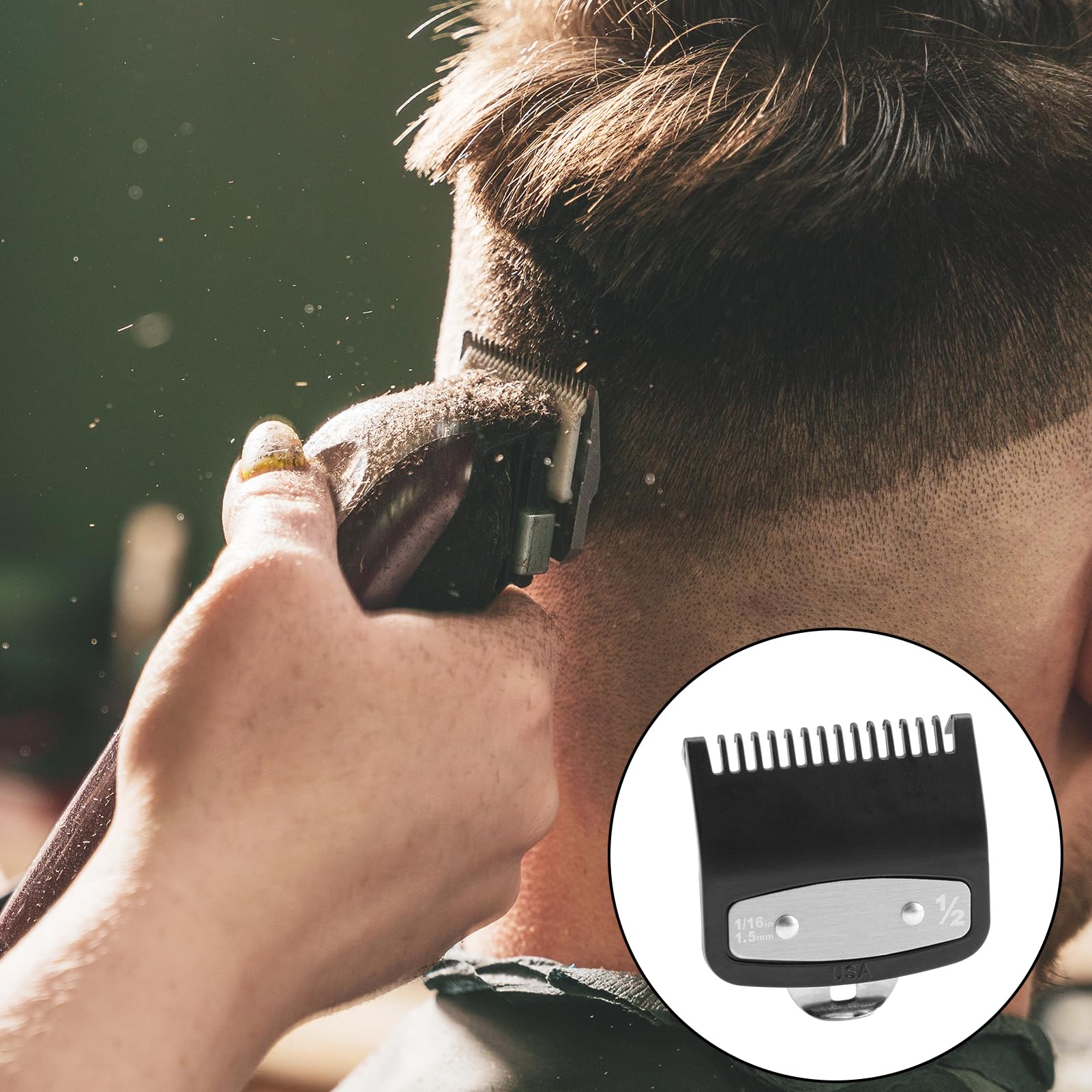 Premium 1/2 Inch Metal Replacement Clipper Guard - Compatible with Wahl #3354-100 & Most Hair Clippers - 1/16