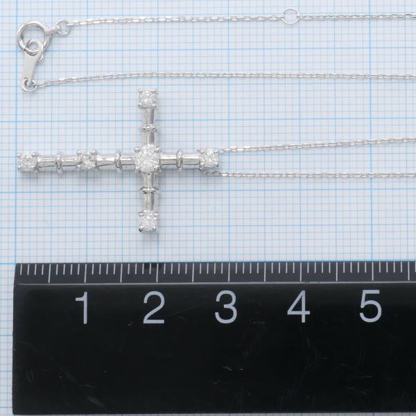 18K White Gold Diamond Necklace 0.50CT - 40cm Chain Length - 3.9g Total Weight - Excellent Condition - Perfect for Weddings, Anniversaries & Special Occasions