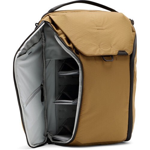 Peak Design Everyday Backpack 30L V2 - Premium Camera & Travel Backpack in Coyote Brown - Perfect for Photographers, Commuters & Outdoor Adventures
