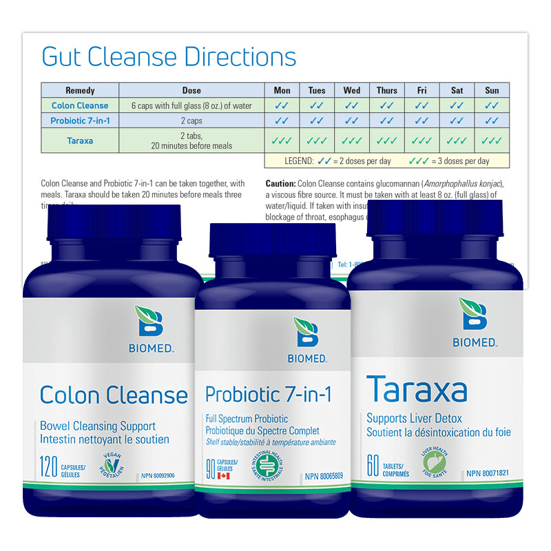 Biomed Gut Cleanse Bundle - Detox & Digestive Support Trio for Gut Health | Perfect for Cleansing, Detox, and Digestive Wellness