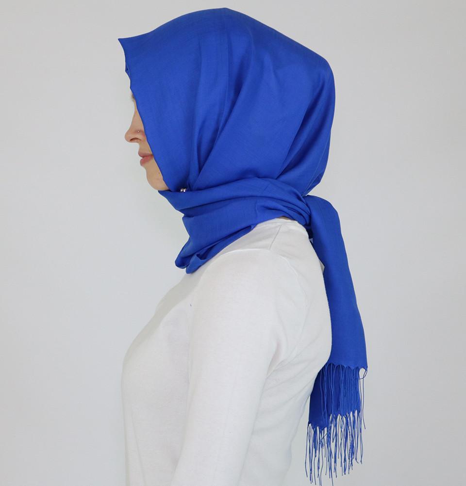 Aker Ince Premium Hijab Shawl Scarf #322 Royal Blue - Soft Muslim Headscarf for Women, Modest Fashion Accessory for Daily Wear, Prayer, and Special Occasions