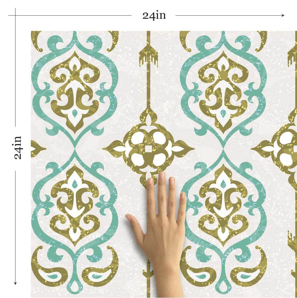Premium Peel and Stick Removable Wallpaper - Self-Adhesive Tile Design for Easy Home Decor - Perfect for Bedrooms, Kitchens & Bathrooms