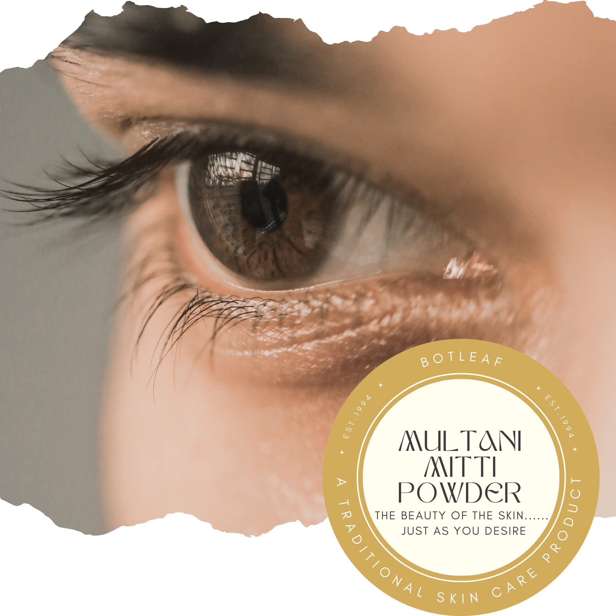BOTLEAF Multani Mitti Powder 200g - 100% Natural Fuller's Earth Bentonite Clay for Hair & Skin Care | Face Mask for Glowing Skin | DIY Beauty Treatments & Spa Days at Home
