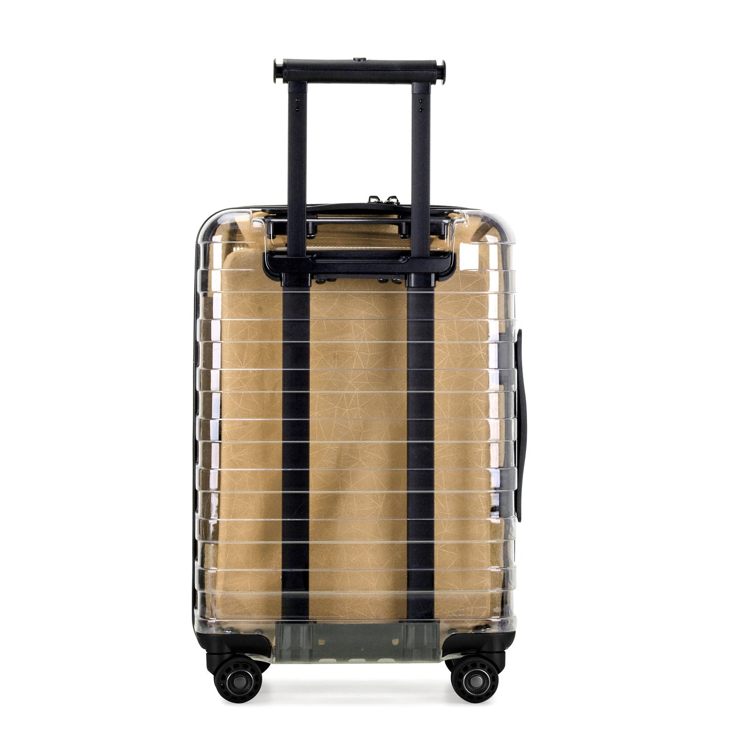Millennial II Clear Transparent Carry On Luggage - Lightweight Durable Suitcase for Travel, Business Trips & Weekend Getaways