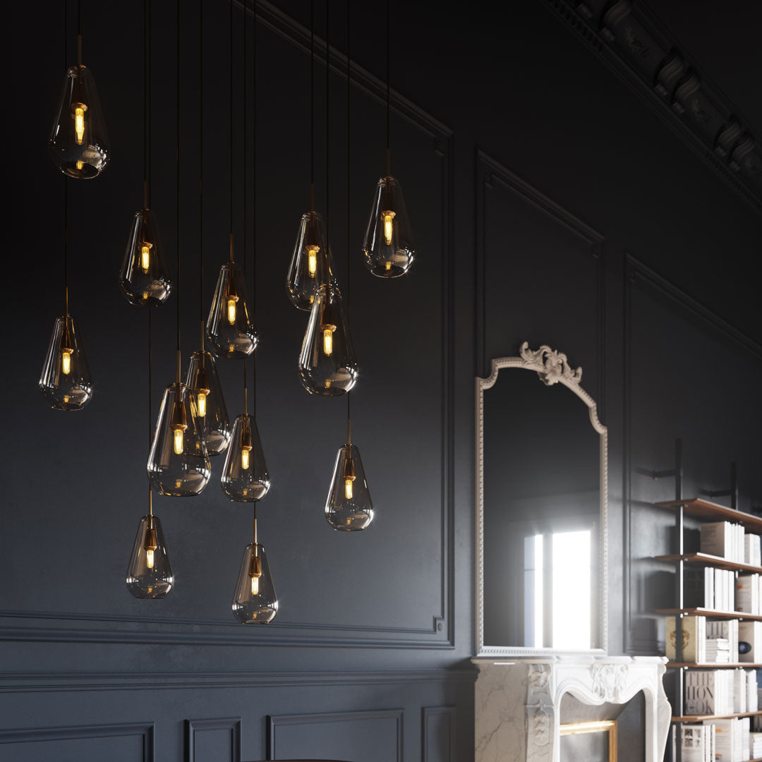 Anoli 13-Light Crystal Chandelier - Elegant Dining Room Lighting Fixture for Home Decor, Wedding & Restaurant Ceiling Light