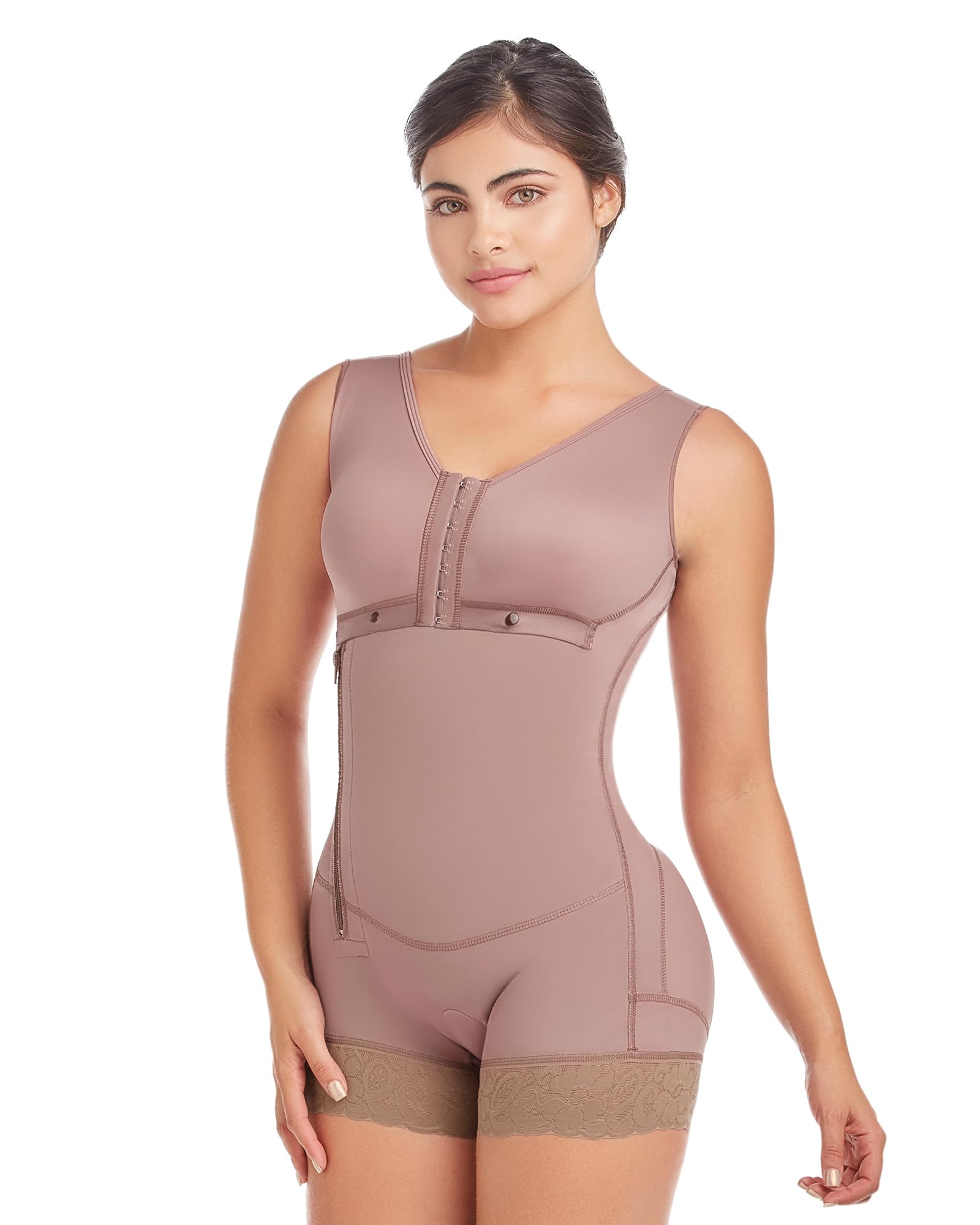 FAJAS DISENOS D'PRADA Colombian High Compression Shapewear Bodysuit - Tummy Control Waist Trainer for Women | Postpartum Recovery, Workout & Everyday Slimming