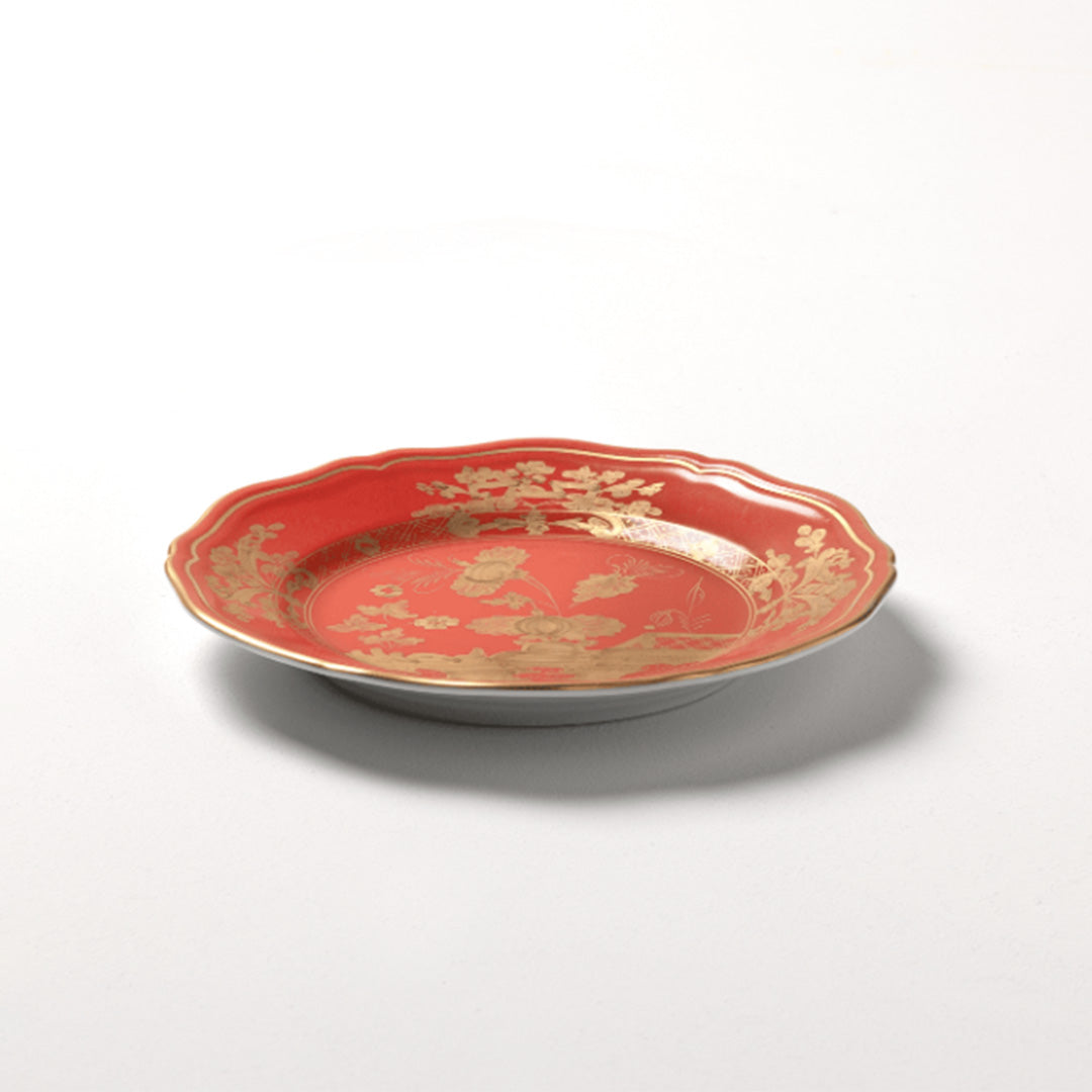 Oriente Italiano Dessert Plate - Elegant Rubrum Ceramic Appetizer Plates for Fine Dining, Italian Cuisine & Party Serving - Perfect for Wedding, Restaurant & Home Entertaining