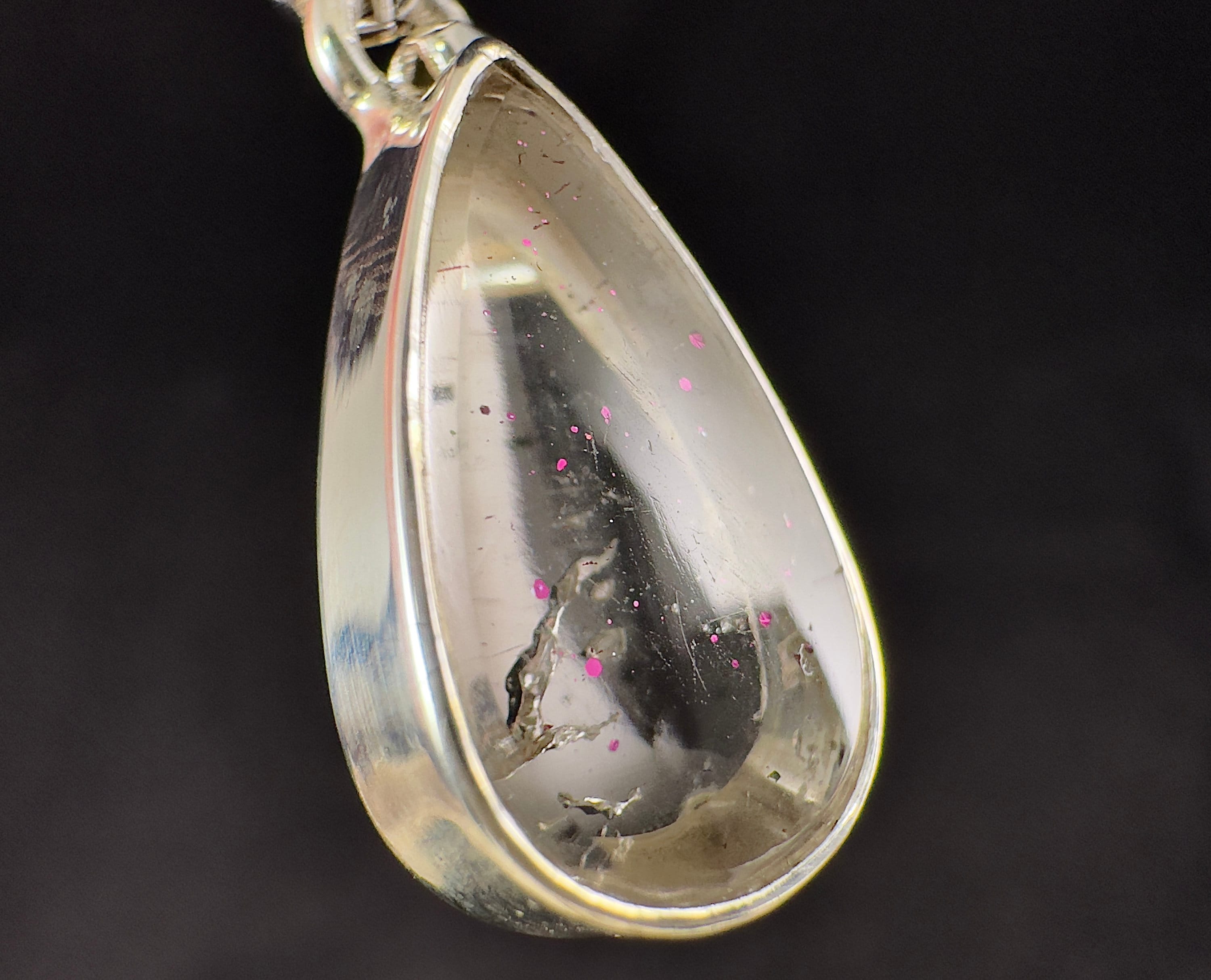 COVELLITE Pink Fire Quartz Crystal Pendant Necklace - Natural Healing Stone Jewelry for Women, Spiritual Energy & Chakra Balancing | Perfect for Meditation, Yoga & Gift Giving