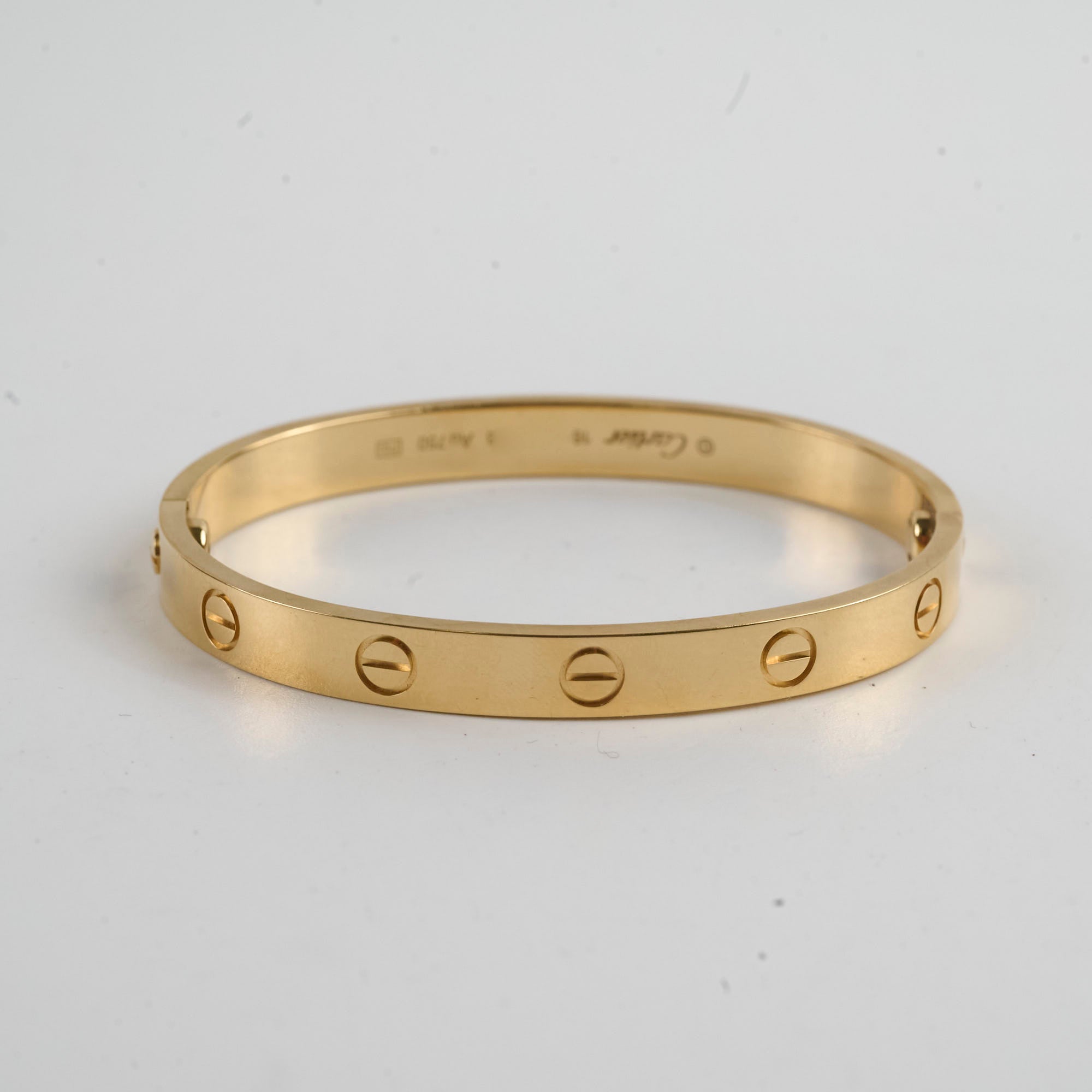 Cartier Love Bracelet 18K Yellow Gold Size 16 - Luxury Jewelry Gift for Women, Anniversary & Valentine's Day