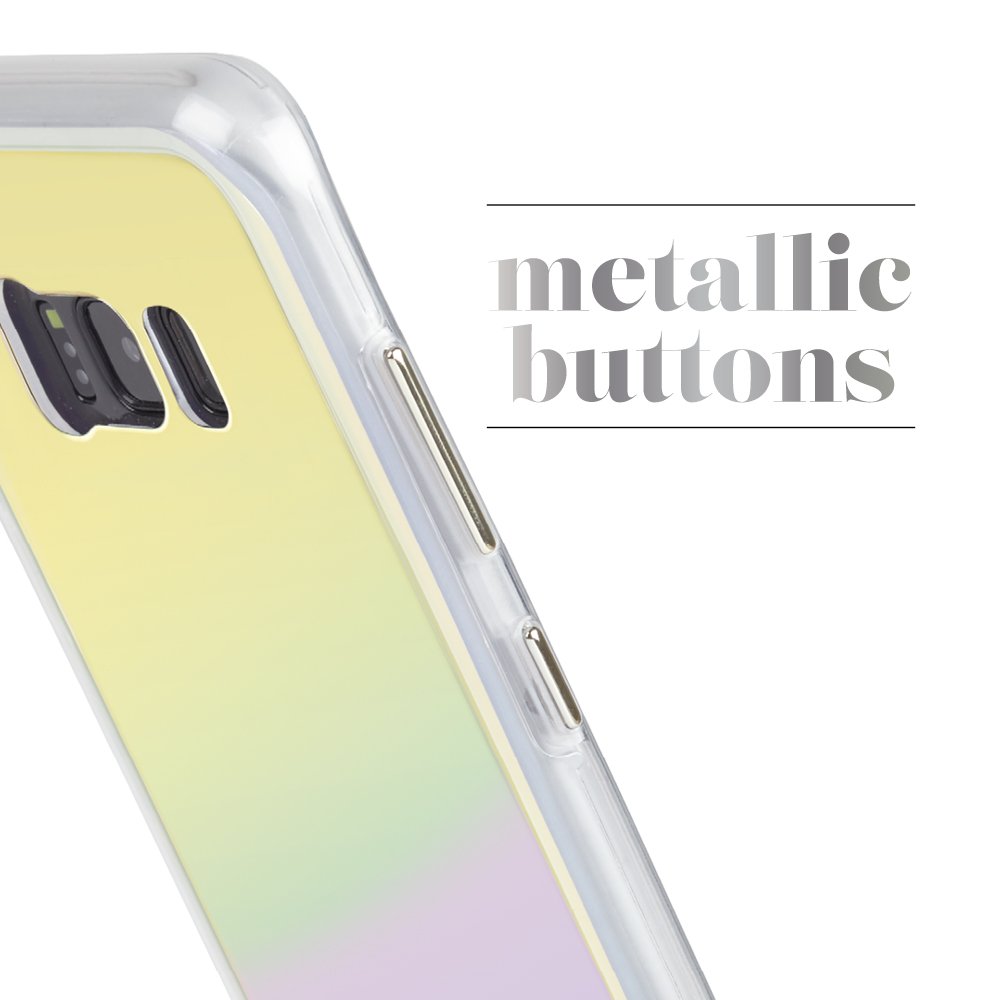 Case-Mate Samsung Galaxy S8 Tough Clear Case with Iridescent Finish - Slim Protective Cover for Everyday Use & Drop Protection