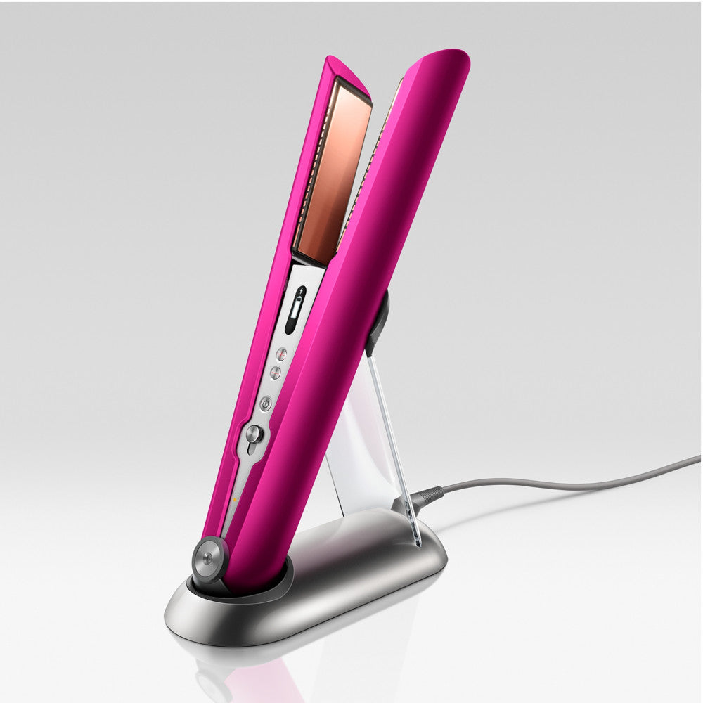 Dyson Corrale Hair Straightener - Refurbished in Excellent Condition with 1 Year Warranty (Fuchsia & Nickel) | Professional Salon-Quality Styling at Home for Smooth, Frizz-Free Hair