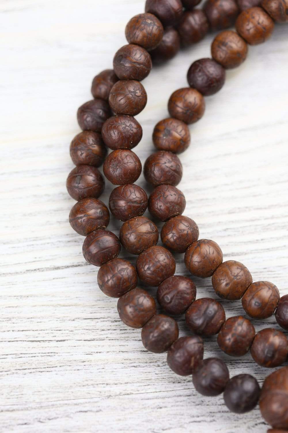 108 Beads Antique Bodhi Compassion Mala Prayer Necklace - Buddhist Meditation Beads for Mindfulness, Yoga & Spiritual Practice