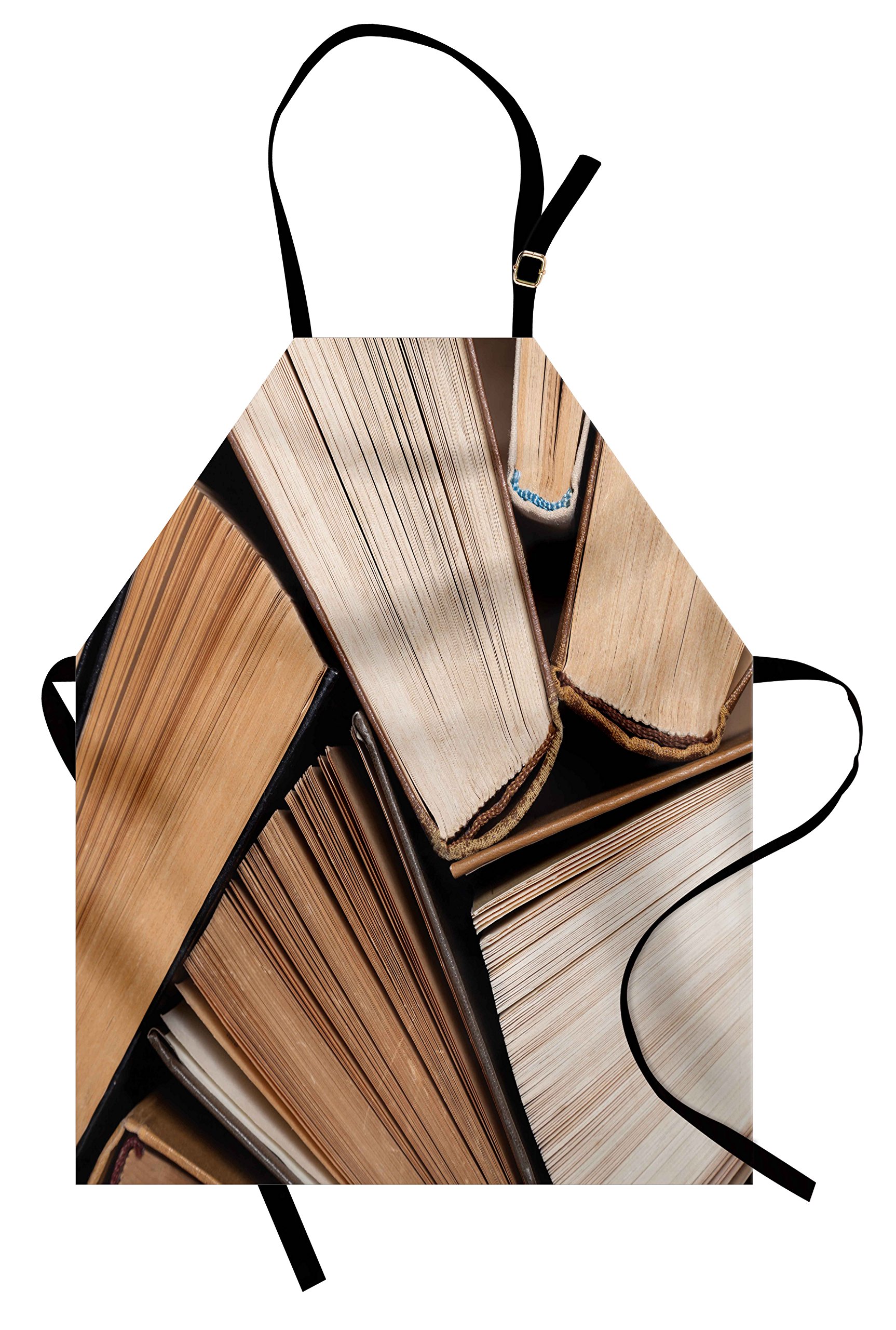 Ambesonne Stylish Printed Apron - Adjustable & Waterproof for Cooking, Baking, BBQ, Gardening - Perfect for Indoor & Outdoor Use